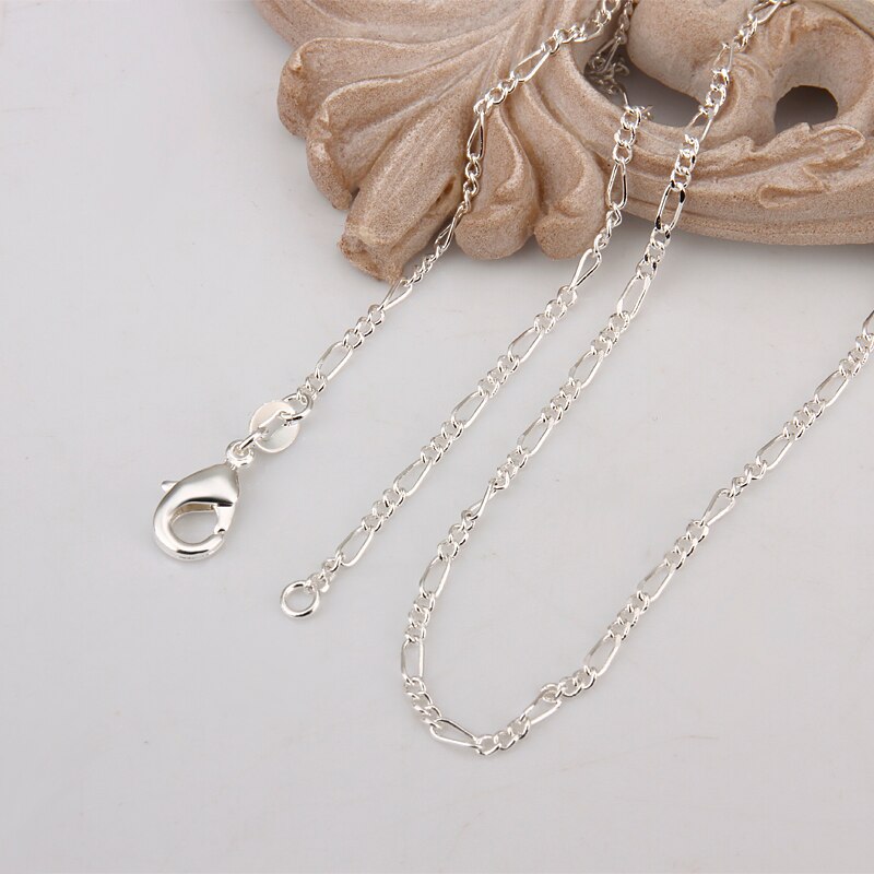 Argento Sterling 925 16/18/20/22/24/26/28/30 pollici 2mm collana a catena per donna uomo moda festa gioielli regalo adatto Pandant: c013 / 75CM 30inch