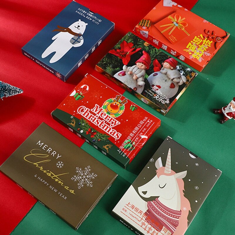 Christmas 3D Stereo Greeting Card AR Virtual Imaging Technology D08F