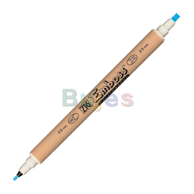 Kuretake Zig Emboss Twin Tip ,Embossing easily creates dimension and surface texture,Waterbased Ink,Available in 4 sizes