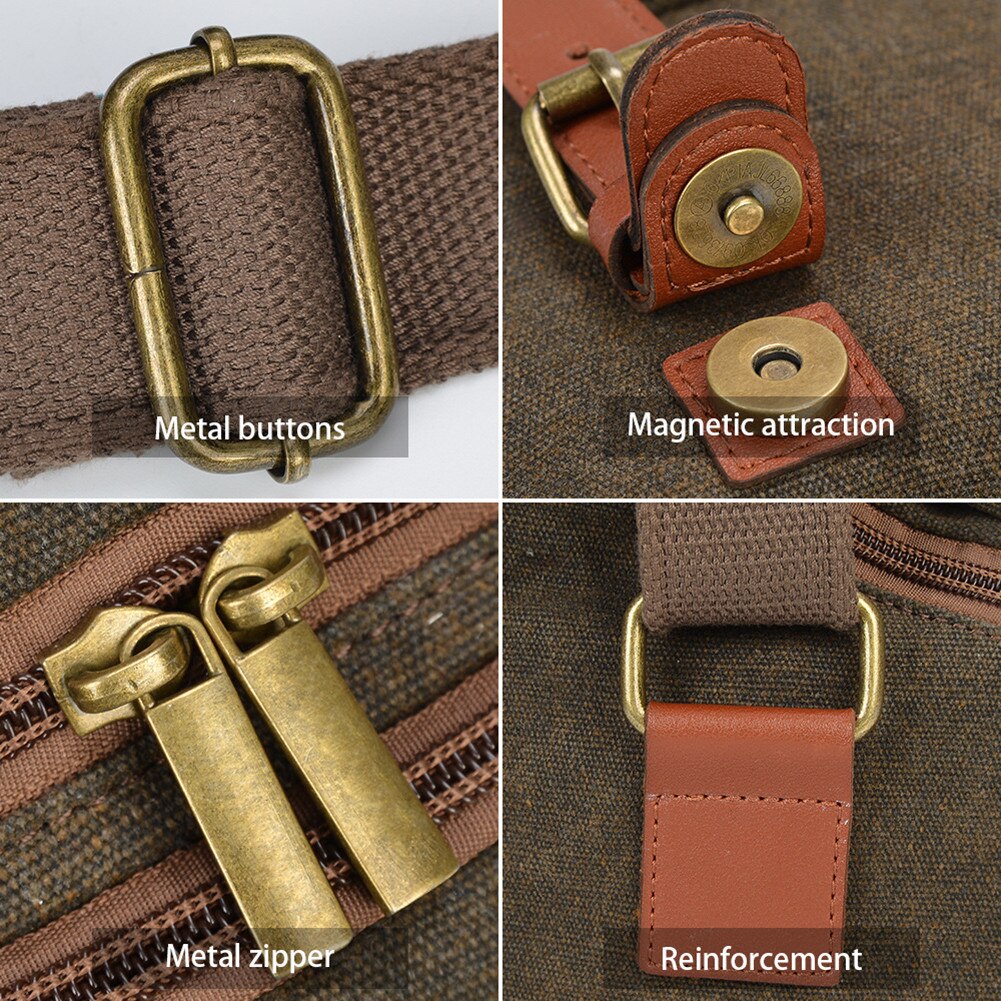 Schokbestendig Camera Schouder Tas Lichtgewicht Vintage Waterdichte Canvas Tas Compatibel Camera Apparatuur En Accessoires