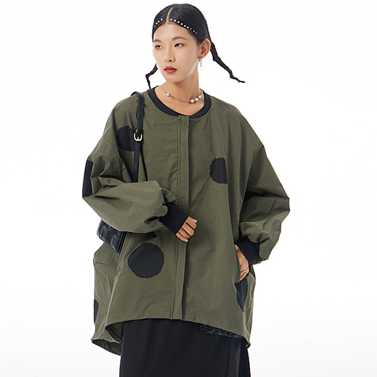 2024 herfst mode losse vest hoodie temperament originele vrouwen Europa en de Verenigde Staten casual jas 5201