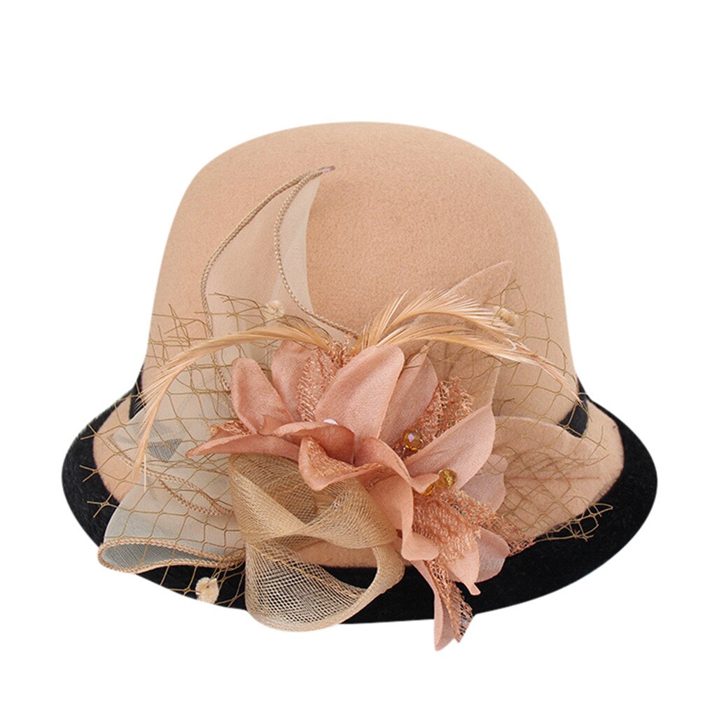 Style Women Beret Hats French Style Hat Cap Vintage Warm Party Top Hat Soft comfortable women Hat#G40: Khaki