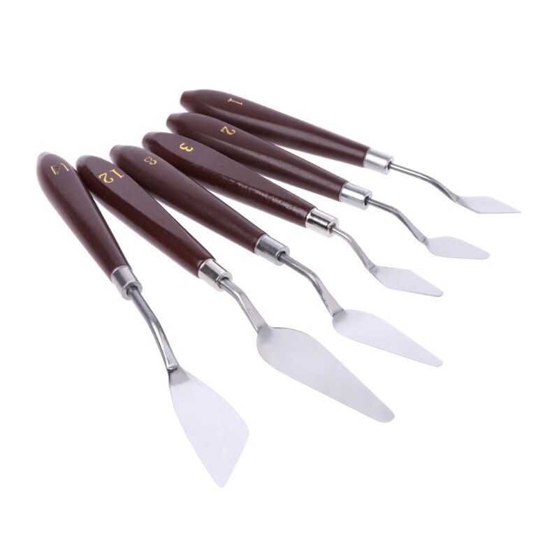 Kunstenaar Rvs Paletmes Spatel Schraper Voor Mengen Olieverf