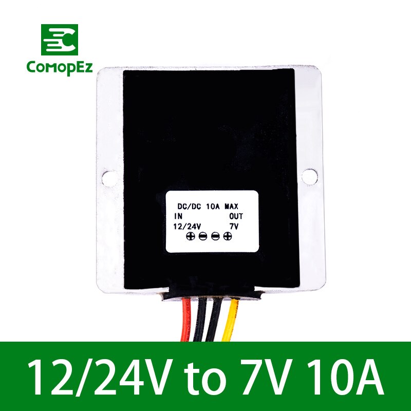 Dc dc-omvormer 12v-24v to 7v 8a 10a 12a 15a 20a stapsgewijze spanningsverminderaar omvormer voor zonnepaneel-energiesysteem waterpompen: 12v-24v to 7v 10a