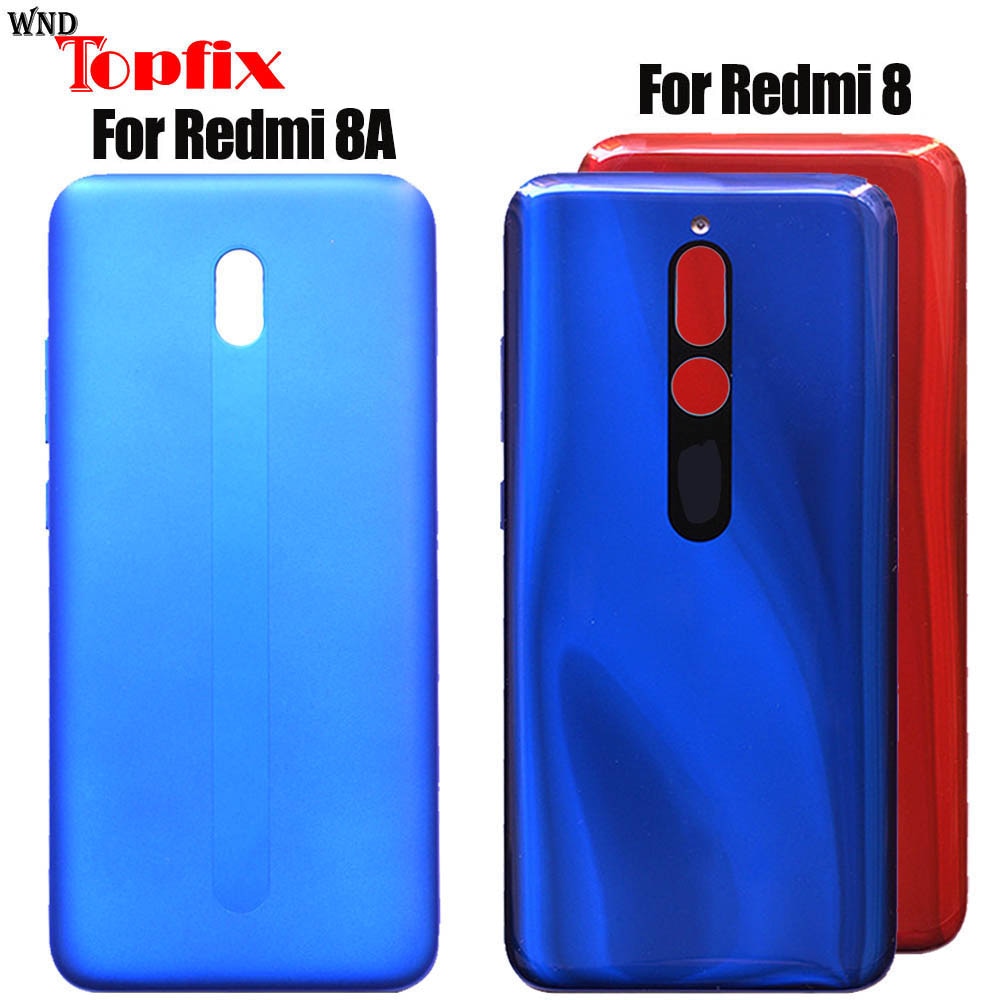 Original For Xiaomi Redmi 8a Battery Cover Back Glass Panel Rear Door Case For Redmi 8 Battery Cover Back Cover