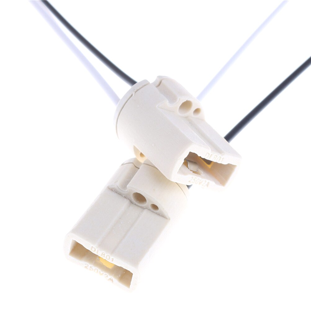 5pcs 5A LED Halogen Light Bulb Base Ceramic 110-220V Lamp Holder G9 Lamp Base Socket Adapter Converter Connector Cable
