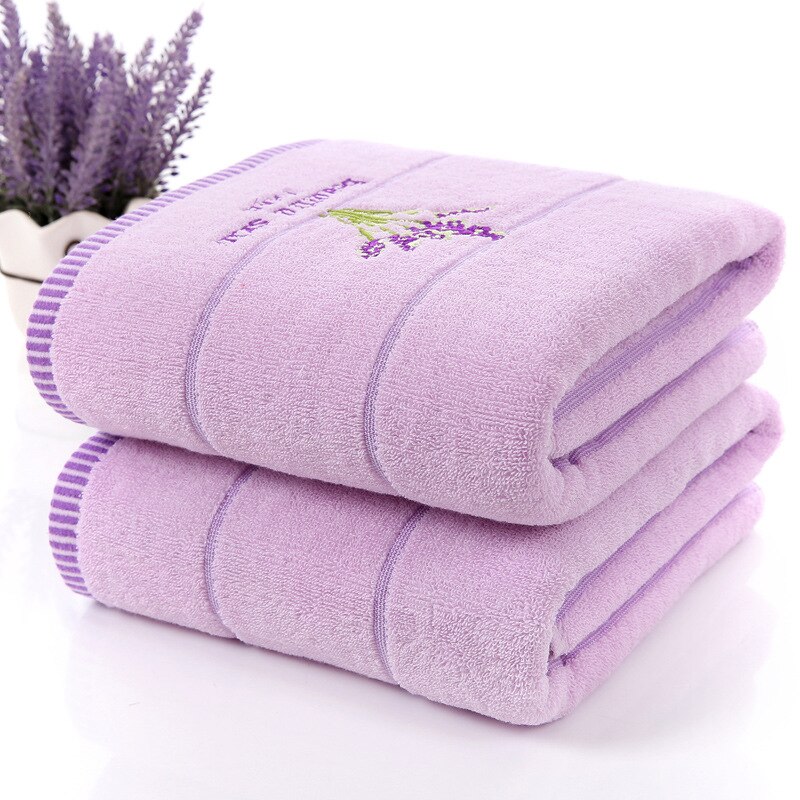 Luxe 100% Lavendel Katoen Handdoek Set Badhanddoeken Voor Volwassenen/Kind 1Pc Gezicht Handdoek 2 stuks Voor Badkamer 3 Stuks: purple