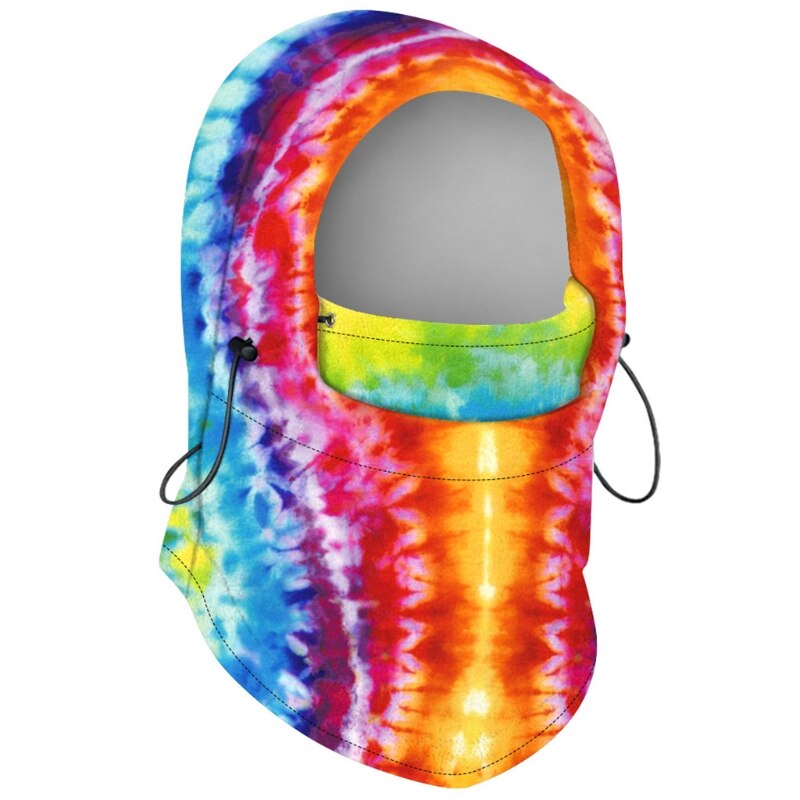 Unisex fleece hætte balaclava hel ansigtsmaske stjernehimmel digital print halsvarmer: 5