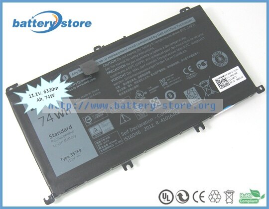 Genuino 357F9 00GFJ6 71JF4 batería para DELL Inspiron 7000 15 DELL P57F... INS15PD-1548R... INS15PD-1548B 6330mAh 74W