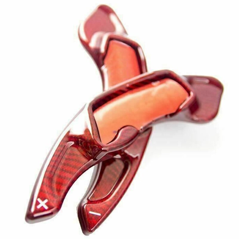 Car Accessories Red Carbon Fiber Paddle Shifter Extensions for Subaru Outback BRZ WRX Impreza