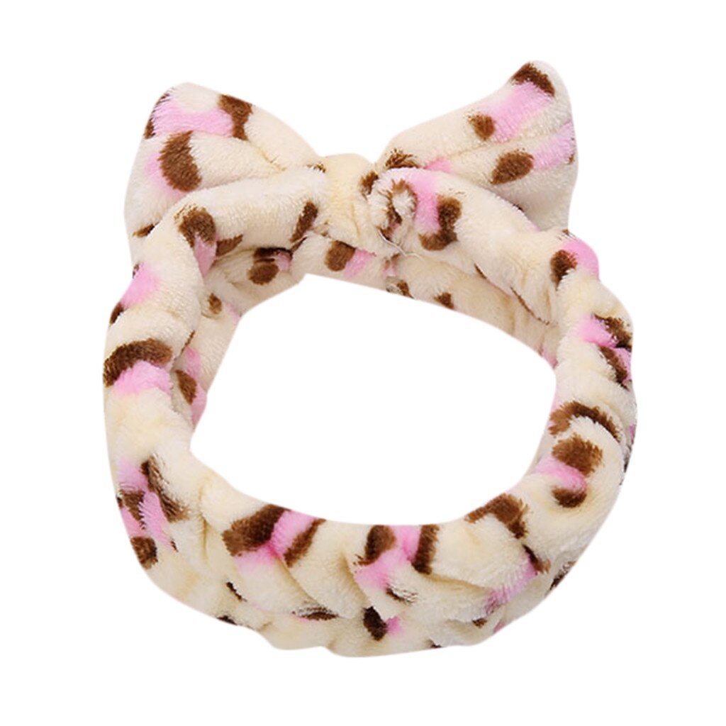 Bandeau élastique avec nœud papillon pour femmes, accessoires pour cheveux, maquillage, mignon, torsadé