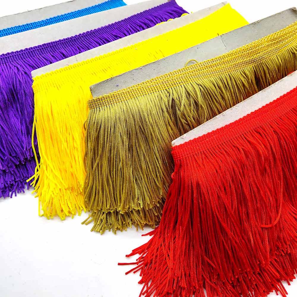 Beatiful-Cinta de encaje con ajuste de la franja de encaje, 10cm de ancho, ribete de franja de borlas para vestido latino, accesorios de vestuario DIY