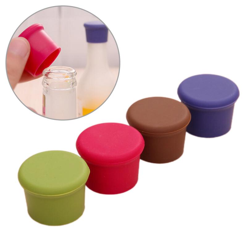Silicone Red Wine Caps Food-grade Beer Beverage Bottle Caps Sealers Cool Maintenance Plug Leak Free For Bar Kitchenware Tool