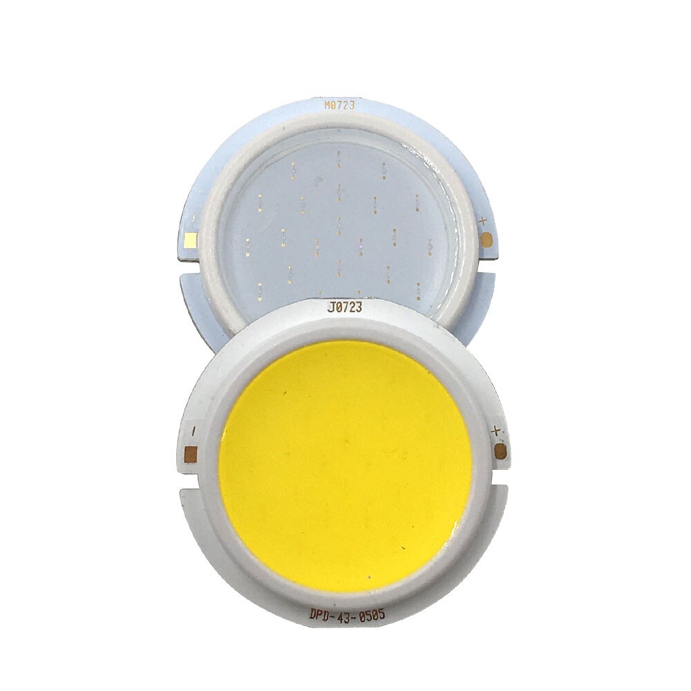 5Pcs 43Mm Diameter Ronde Led Cob Chip 5W Natuurlijke Wit Blauw Kleur Lichtbron Voor Downlight diy Led Lampen Dc 15V