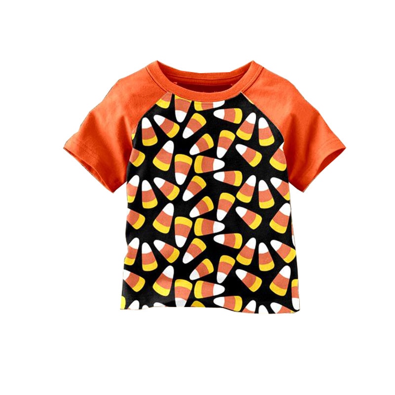 Migliore di vendita di abbigliamento per bambini ragazzi carino halloween della caramella della camicia del modello bambini boutique di abbigliamento 03