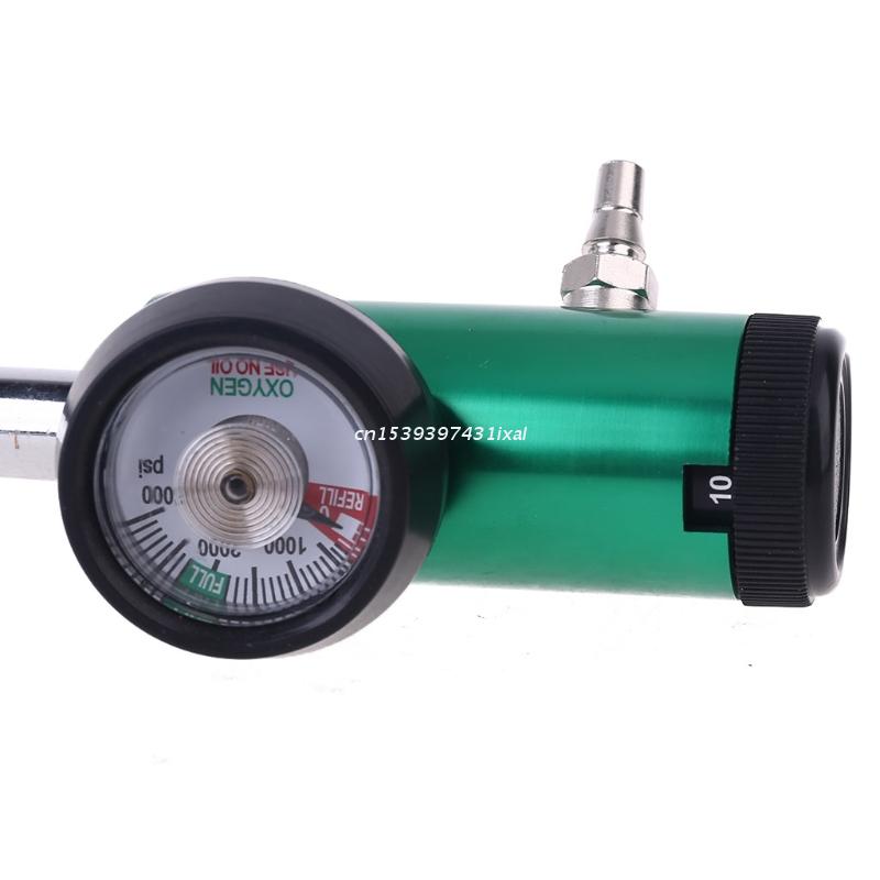 Diss/Barb 3000psi CGA540 Zuurstof Drukregelaar Zuurstof Inhalator Flowmeter Zuurstof Cilinder Flow Meter Voor Ziekenhuis