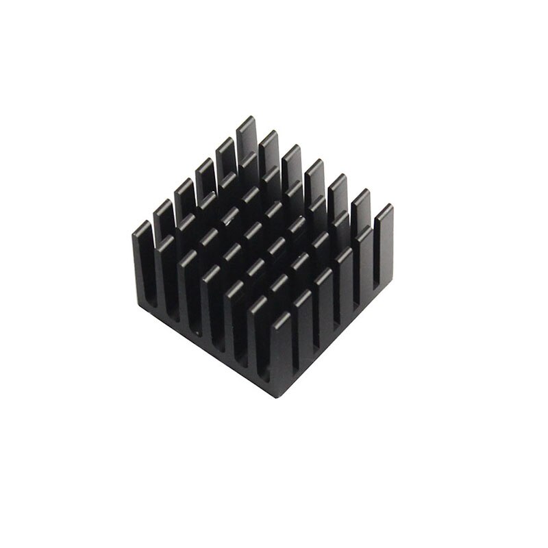 10 Stuks Ic Chipset 25Mm X 25Mm X 15Mm Chip Radiator Aluminium Heatsink Zwart