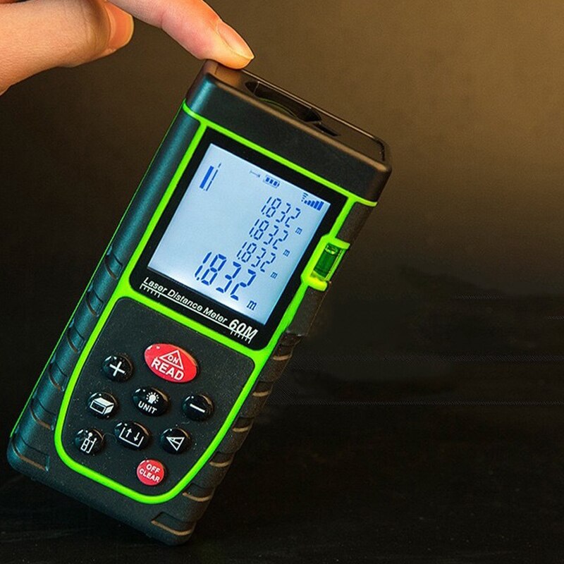 Telémetro de mano de 40M, instrumento de medición infrarrojo, regla electrónica para habitación