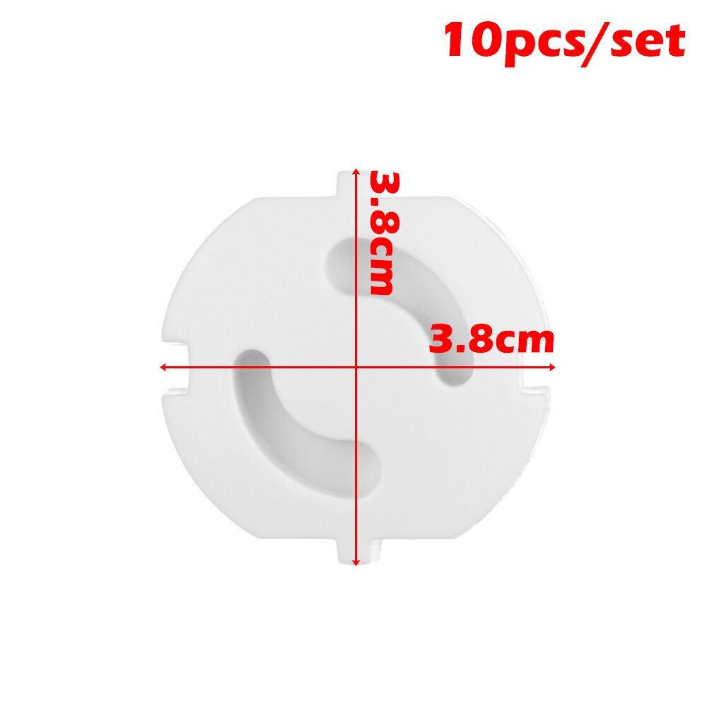 10Pcs Stopcontact Stopcontact Baby Kids Kind Veiligheid Guard Bescherming Anti Elektrische Shock Stekkers Protector Draaien Cover: 2