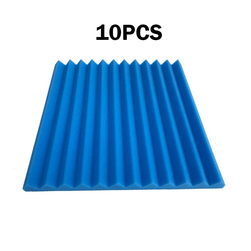 Acoustic Panels Soundproofing Foam Acoustic Sponge Wedges for Recording Studios Office Gaming Rooms Home Entertainment Theaters: 10pcs blue