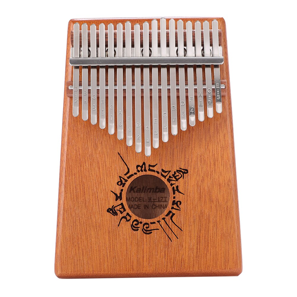 17 Toetsen Kalimba Duim Vinger Piano Afrikaanse Mbira Mahonie Hout Kalimba Voor Beginner Muziekinstrumenten Kerstcadeau: Symbol