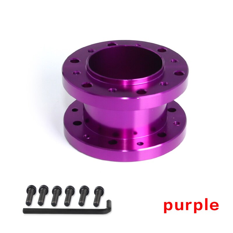 5cm Höhe Aluminium Lenkrad lenkung-rad Hub Adapter Spacer Kit für Auto: purple