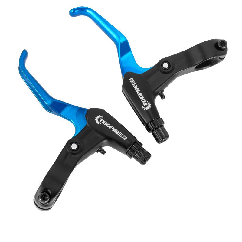 1 Pair Ultralight Aluminum Alloy Bicycle BMX Brake Handle MTB Mountain Bike Cycling Brake Levers V/Disc Brake Lever: Blue