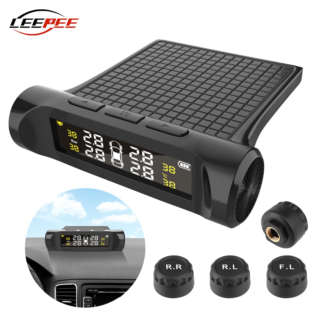 Wireless TPMS Car Tire Pressure Sensor Monitoring System Tyre Diagnose Kit Digital Electronics Auto Accessories Universal