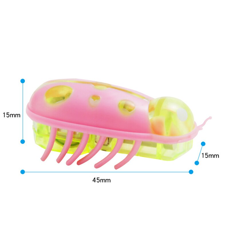 Electric Bug Cat Toy Funny Cat Escaping Obstacles Automatically Turn Over Electric Cat Pet Toy Insects Interactive Toys