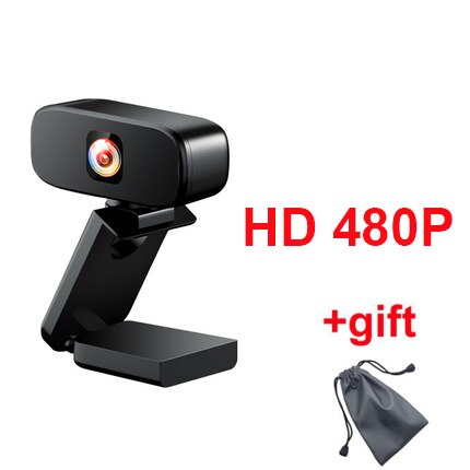 Webcam 1080p hd completo webcam computador computador câmera web com microfone para vídeo chamada conferência trabalho transmissão ao vivo: 480P