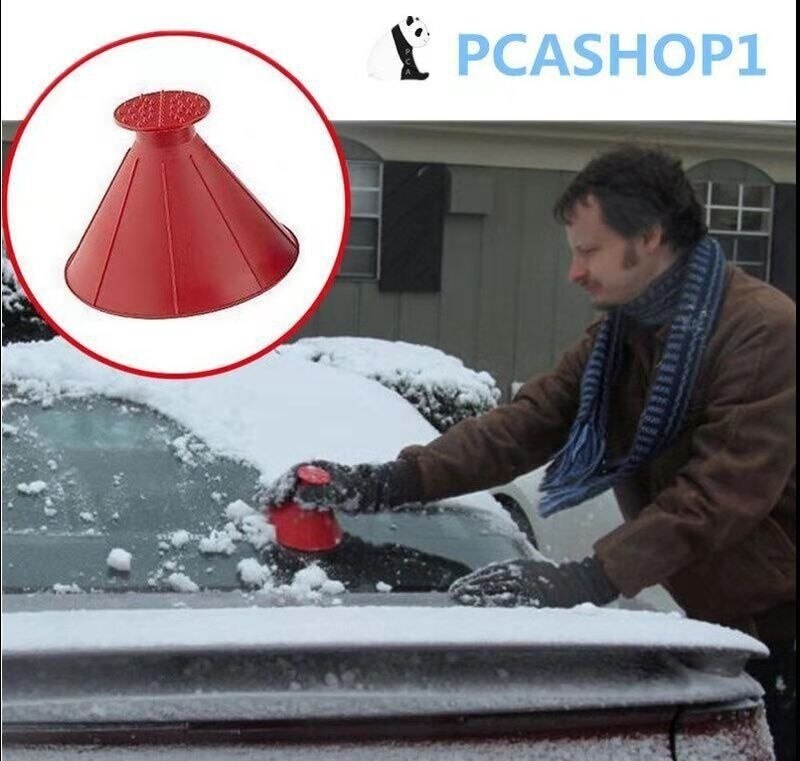 Car Magic Snow Window Windshield Oil Funnel Shovel Funnel Snow Remover Shovel Window Scrapers Cone Deicing ice scraper2020