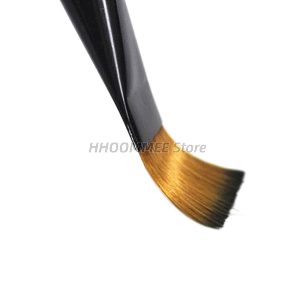 Juego de pinceles de nailon con mango de madera para pintura al óleo acrílica, diferentes tamaños, para dibujar y pintar, suministros de arte, 6 uds.
