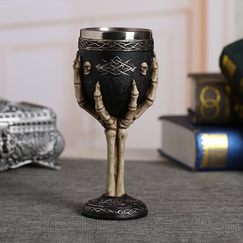 Rvs Retro Coolste Hars Schedel Beker Klauw Wijnglas Gothic Cocktail Bril Wolf Whiskey Cup Party Bar Drinkware: 2