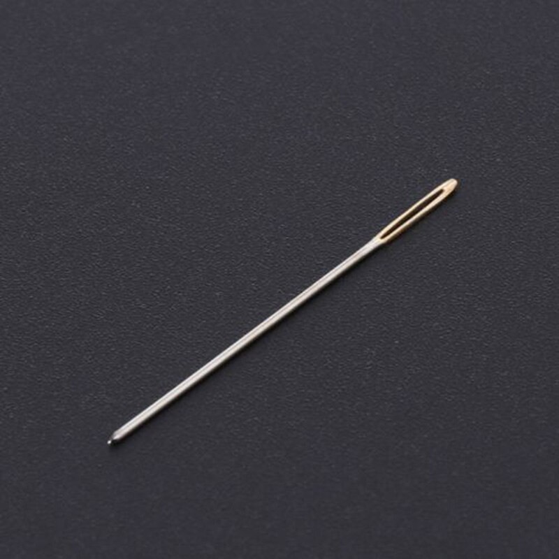 100pcs Gold tail needle Tail Embroidery Fabric Cross Stitch Needles Craft Tools Stainless steel Sewing needle 3.4/3.6cm