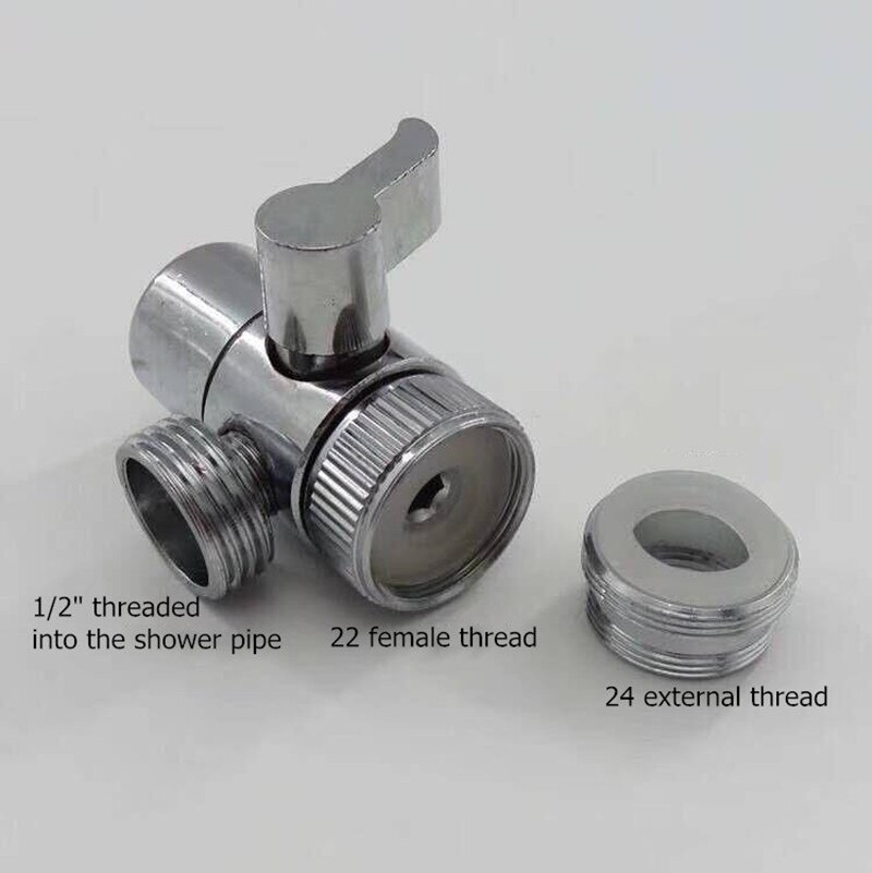 2 in1 Cartoon Bathroom Sink Faucet External Shower Head Set For Children Toilet Extension Tap Small Nozzle Wash Hair Shower: valve