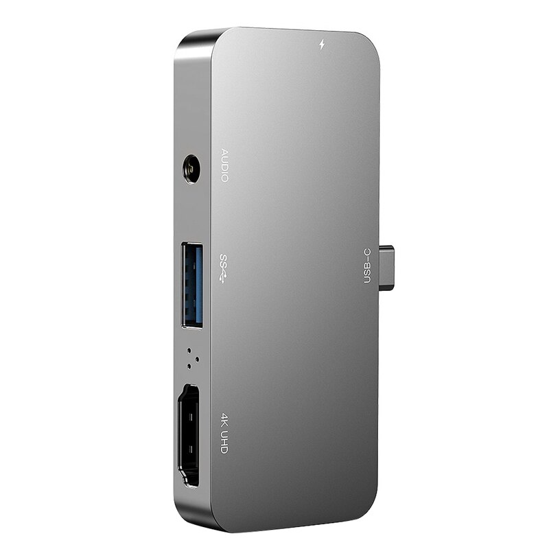 4 in 1 USB Hub Type-C Docking Station HD 4K HDMI USB+PD Charging Hub