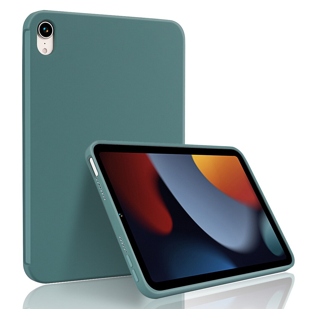 Oryginalny płynny silikon iPad pokrowiec ochronny na 2021 iPad Mini6 na 2021 iPad Air4 iPad Pro11 iPad Pro12.9 pokrowiec: Dark Green / 2021 Mini6 8.3 inch