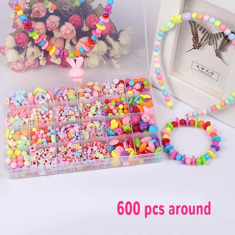13 arten DIY Handgemachte Perlen Spielzeug mit Zubehör einstellen Mädchen Weben Armbinde Schmuck, Der Spielzeug Pädagogisches Spielzeug für freundlicher: K