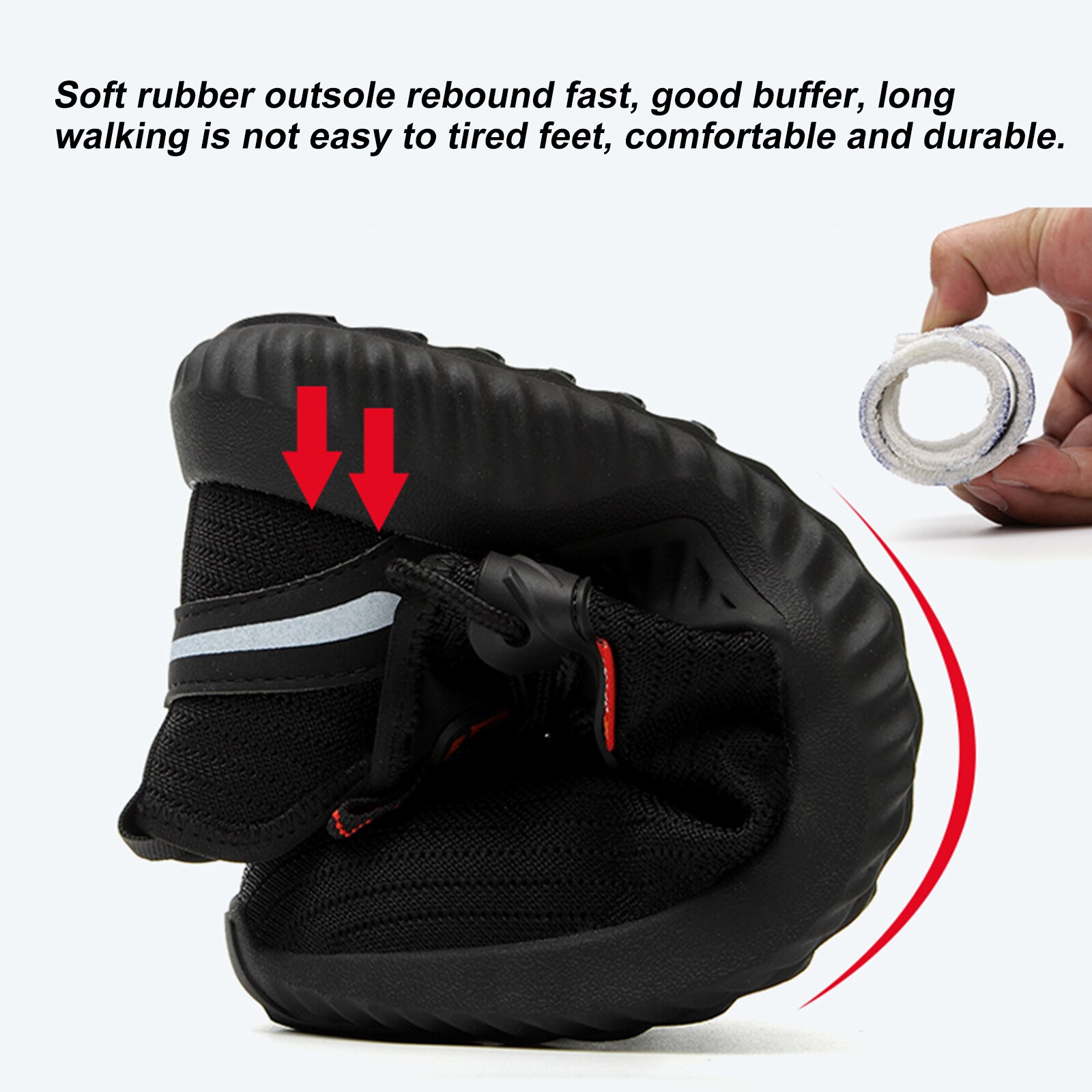 Stalen Neus Veiligheidsschoenen Arbeid Bescherming Schoenen Voor Mannen Vrouwen Werken Sneakers Ademend Lichtgewicht Industriële & Bouw Schoen