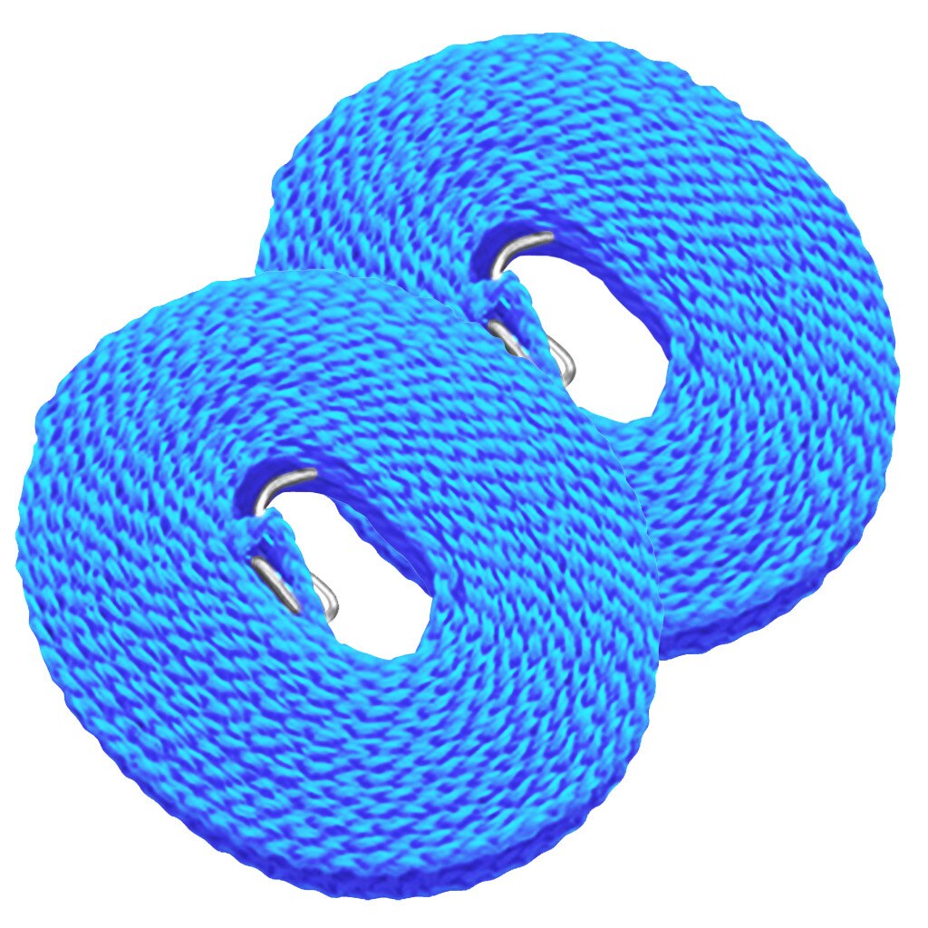 2PC 8m Non-slip Windproof Clotheslines Clothes Dryer Cloth Hanging Rope Windbreak Travel Outdoor Camping Clothesline drying rack: BU