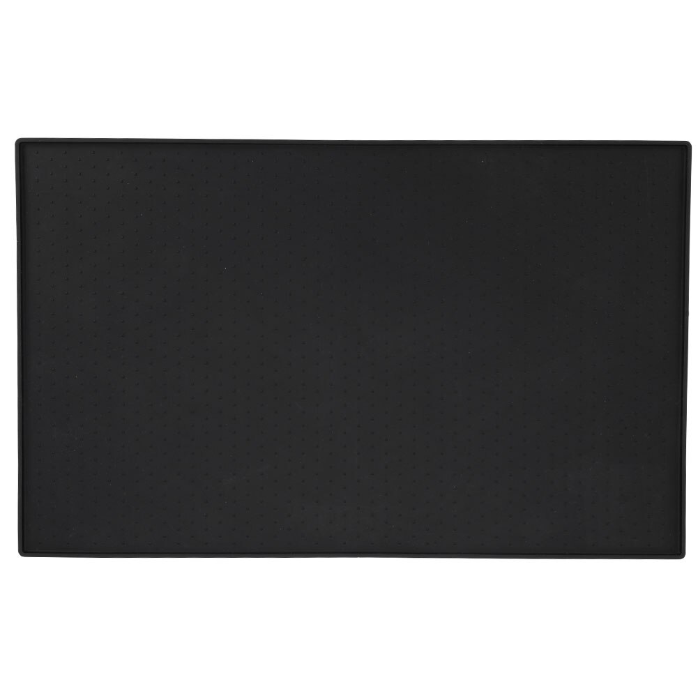 1Pc Waterdicht Huisdier Mat Voor Hond Kat Siliconen Huisdier Voedsel Pad Huisdier Kom Drinken Mat Hond Voeden Placemat wassen: Black / 60x40cm