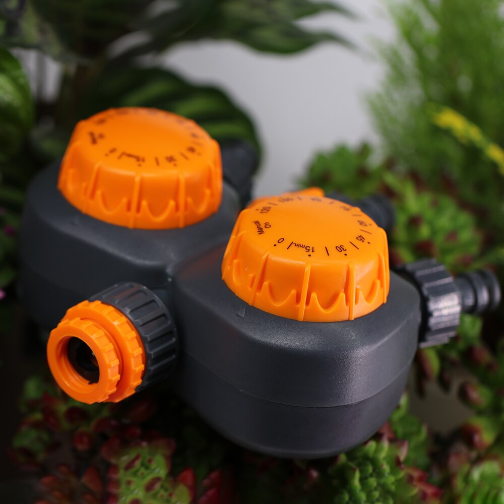 3-Way Double Control Watering Mechanical Timer with Irrigation Automatic Controller for Garden Greenhouse Faucet Hose Sprinkler