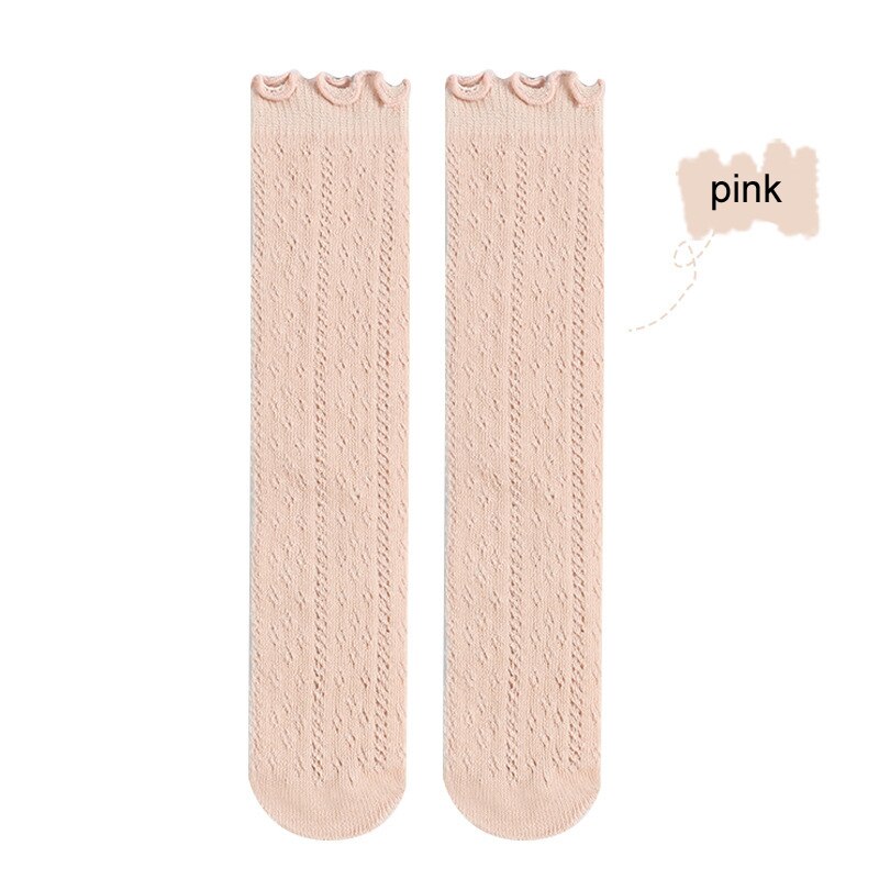 Todas as idades crianças menina verão malha fina redes transferência mosquito prova sobre-a panturrilha meias de algodão tuble