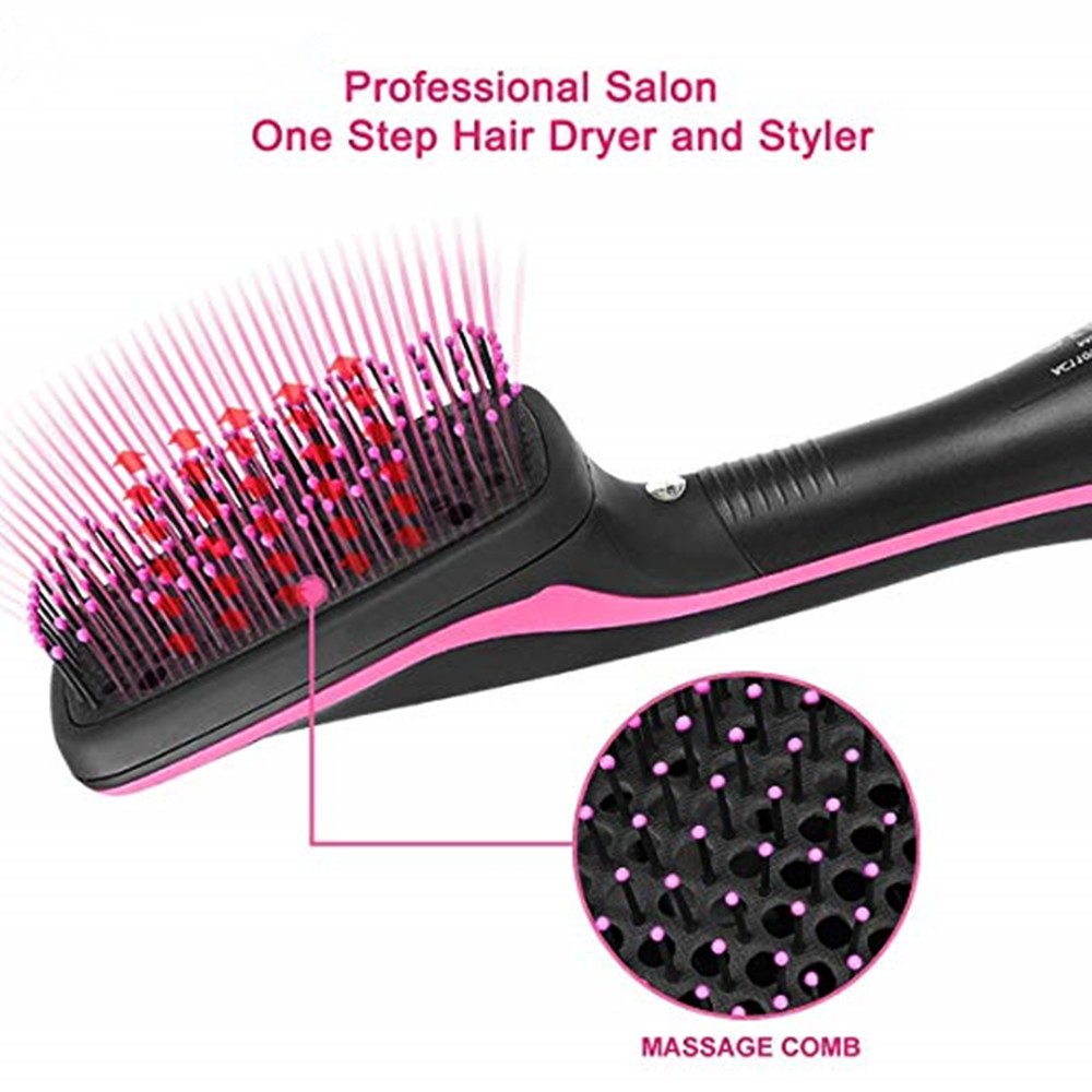One-Step Hair Dryer &amp; Styler Brush Hairdryer Brush Volumizer Comb Blow Dryer Salon Styler Straightener Curler Air Brush