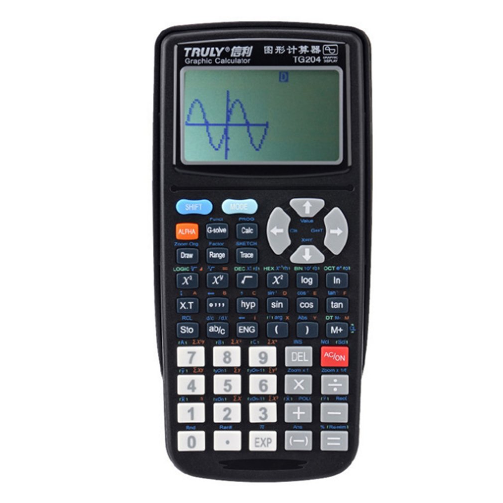 TG204 Portable Size School Students Graphics Calculator Scientific Graphing Calculator For Graphics Teaching Black
