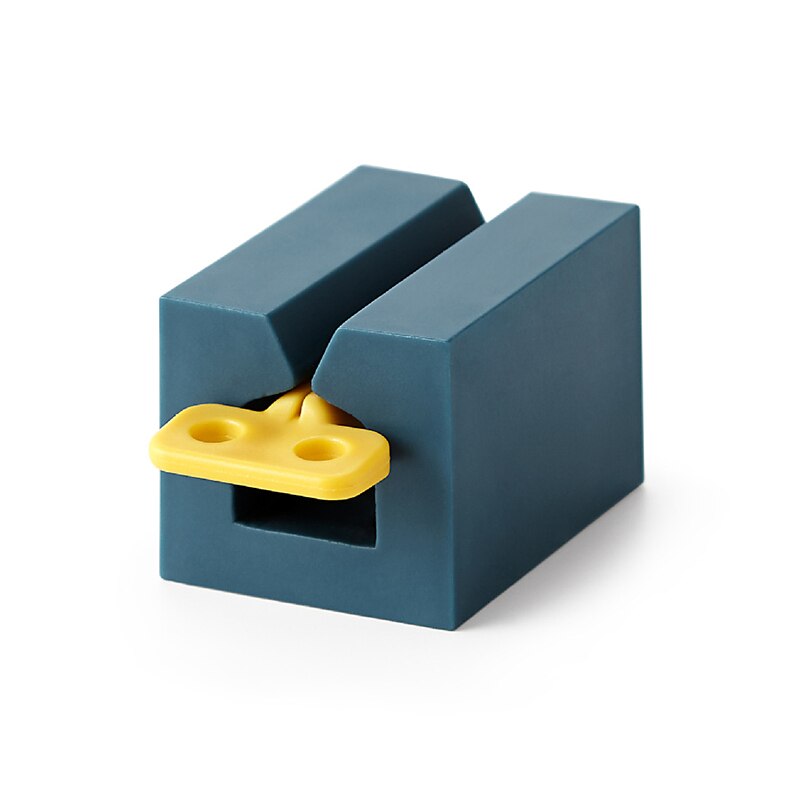 Multifunction Portable Toothpaste Dispenser Plastic Toothpaste Tube Squeezer Toothpaste Holder Bathroom Accessories Set: Dark blue