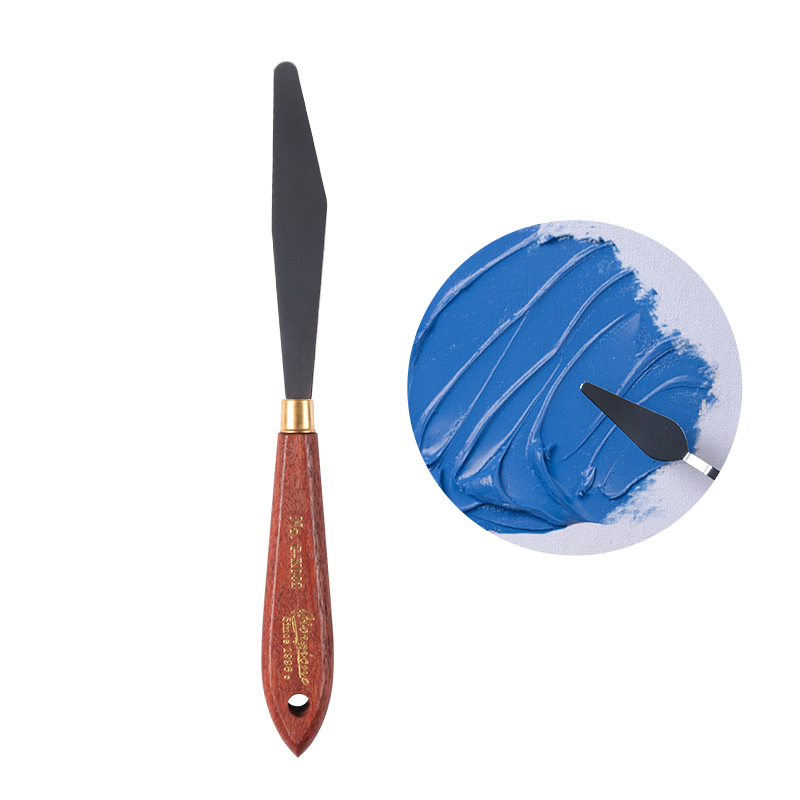 Espátula de artista, cuchillo de paleta, juego de cuchillos de pintura, raspador de mezcla de pintura, cuchillo de paleta de acero inoxidable, espátula artística de pintura