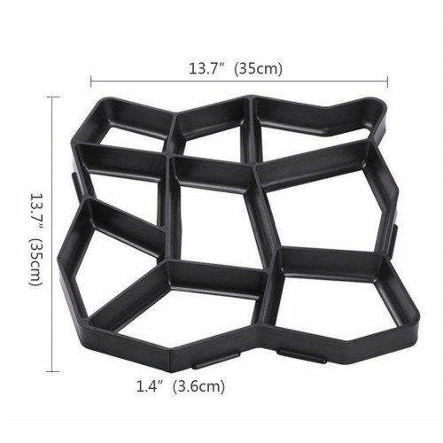 Moule de chemin de jardin, marche, pavage, bricolage, pelouse, route, béton, ciment, brique, pierre: A Style I