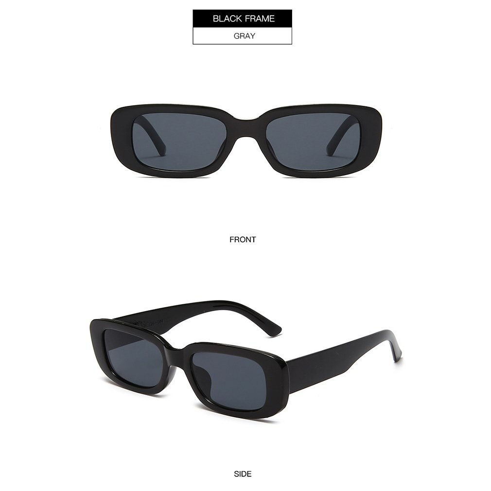 retro firkantet innfatning solbriller kvinner sommer reise briller Strand trendy briller årgang dame brille sjåfør briller