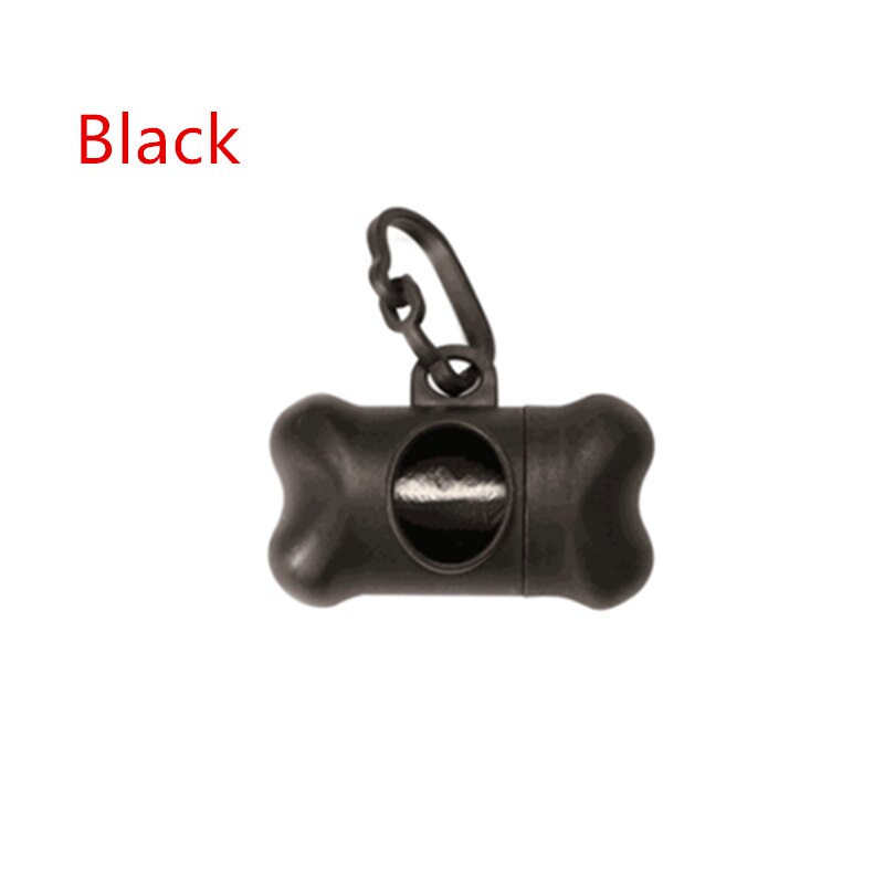 Huisdier Afvalzak Dispenser Voor Hond Afval Tas Houder Plastic Vuilniszak Dispenser Carrier Case Hond Huisdier Afval Kak Tassen: Black